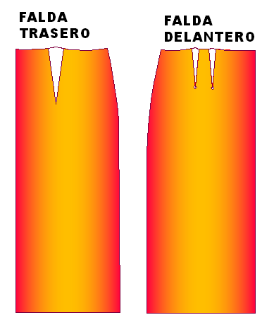 dise�o de falda short