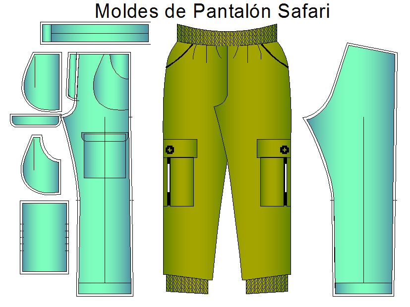 moldes pantalonsafari