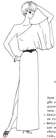 moldes de vestido tipo griego