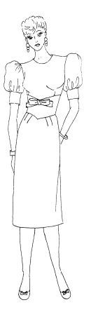 moldes de vestido con pieza en cintura